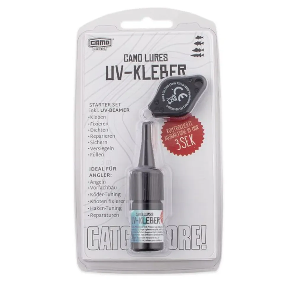 Camo Lures UV-Kleber mit UV-Lampe