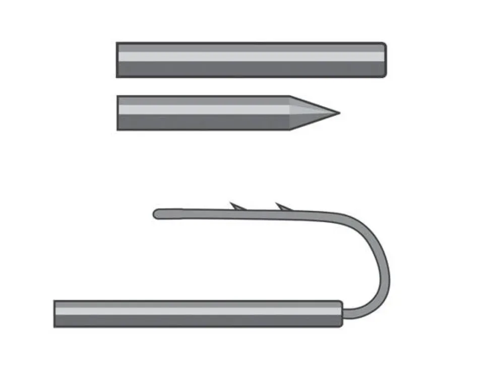 Cormoran Ködernadel 12cm Messing