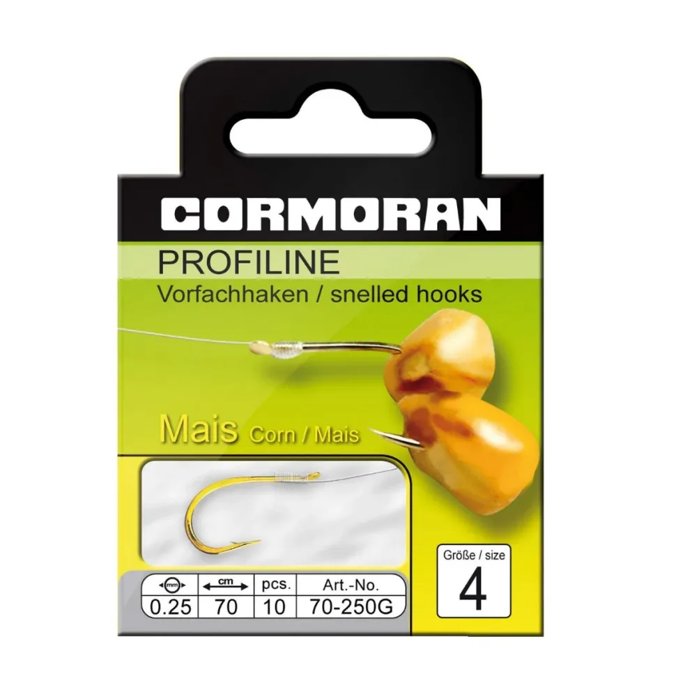 Cormoran Profiline Haken Mais Gold #12 70cm 0,16mm
