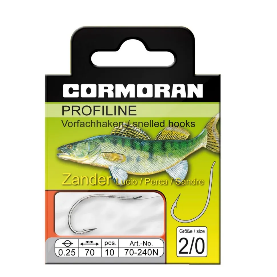 Cormoran Profiline Haken Zander Nickel #1/0 70cm 0,25mm