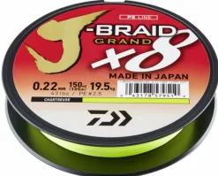 Daiwa J-Braid Grand X8E 270m Chartreuse 0,06mm 5kg