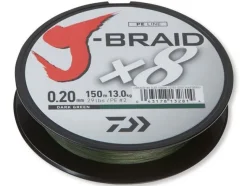 Daiwa J-Braid X8 150m Dark Green 0,06mm 4kg