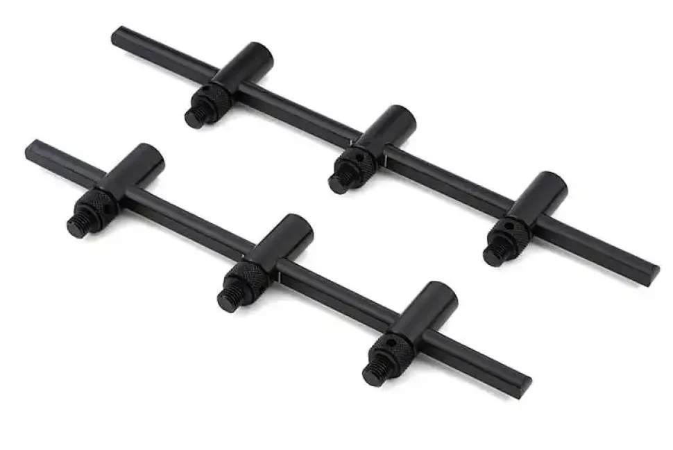 FOX Carp Black Label Slim Adjustable 2 Rod Buzz Bars 110-125mm