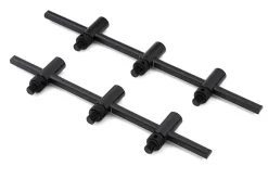 FOX Carp Black Label Slim Adjustable 3 Rod Buzz Bars 220-250mm
