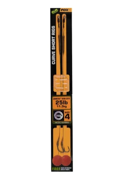 FOX Carp EDGES Curve Short Rigs Camotex Semi Stiff #2