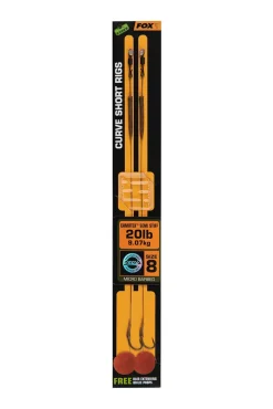 FOX Carp EDGES Curve Short Rigs Camotex Semi Stiff #2
