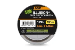 FOX Carp Edges Illusion Soft FC Hooklink 5,44kg 30m Natural Green 0,30mm