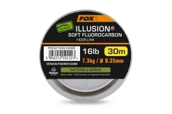 FOX Carp Edges Illusion Soft FC Hooklink 5,44kg 30m Natural Green 0,30mm