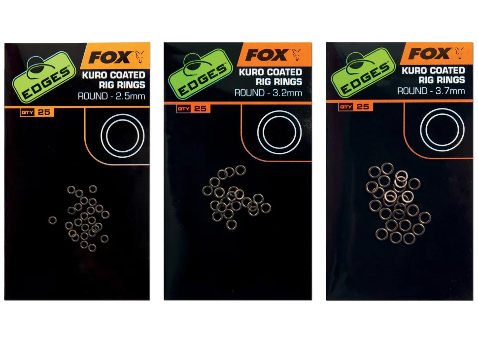 FOX Carp Edges Kuro Coated Rig Rings #Large 3,70mm