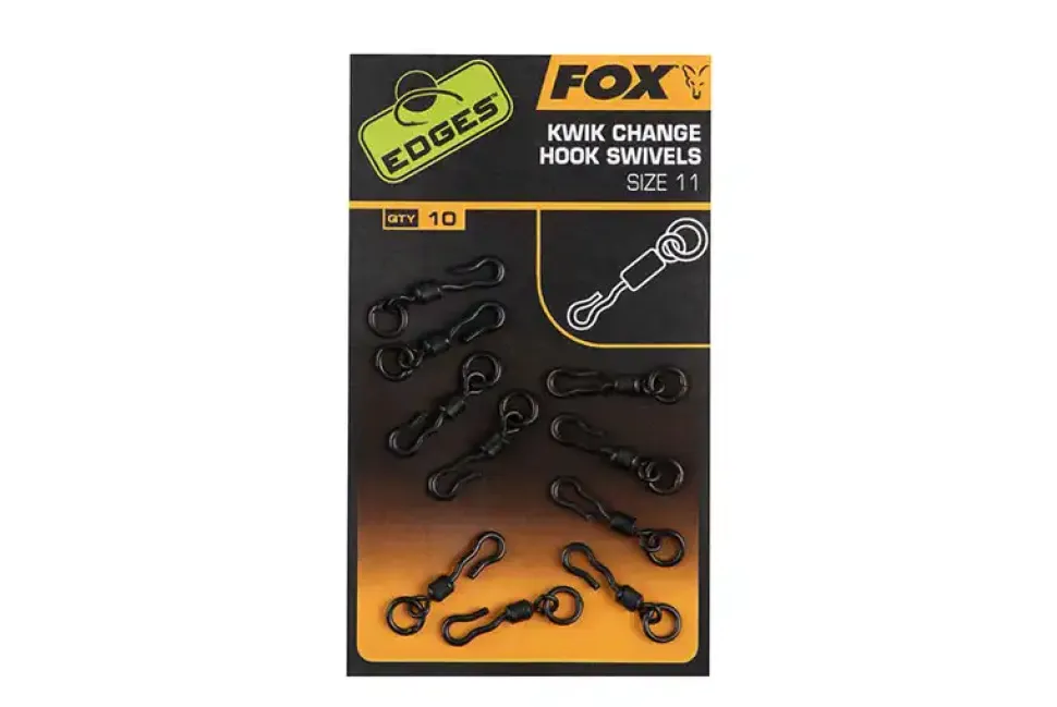 FOX Carp EDGES Kwik Change Hook Swivels #11