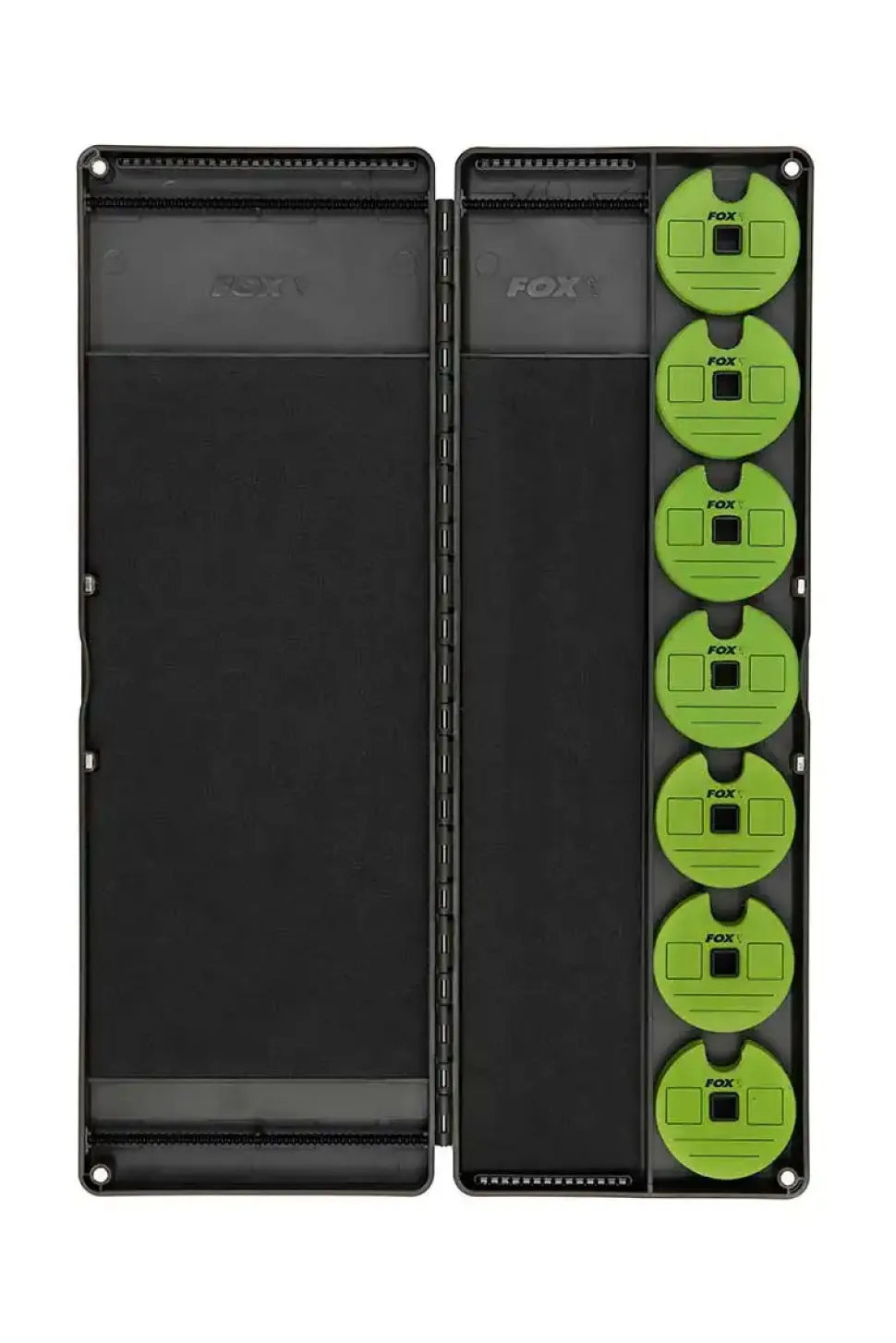 FOX Carp Edges Large Rig and Disc Box inc 50 Pins 7 Discs