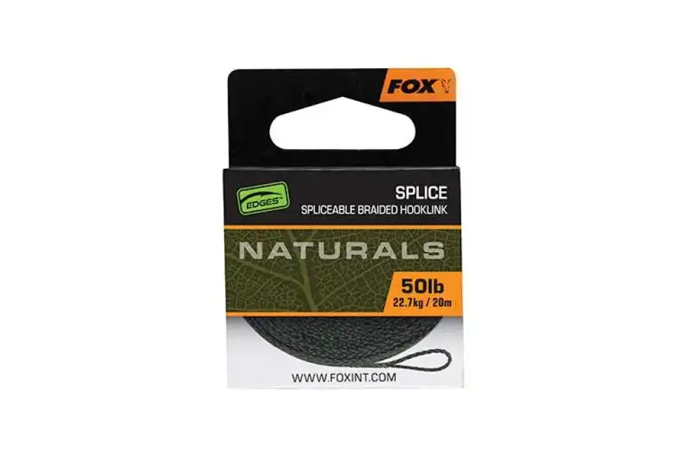 FOX Carp Edges Naturals Splice Hooklength 20m 50lb