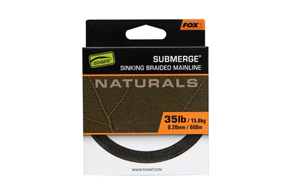 FOX Carp EDGES Naturals Submerge Braid 600m Green 0,20mm 15,8kg