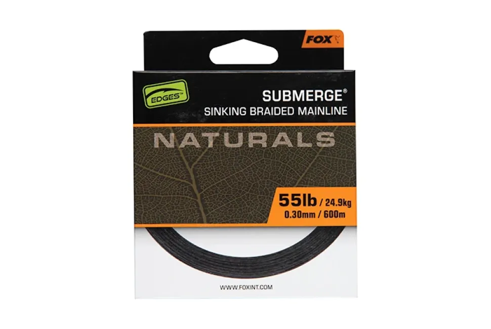 FOX Carp EDGES Naturals Submerge Braid 600m Green 0,20mm 15,8kg