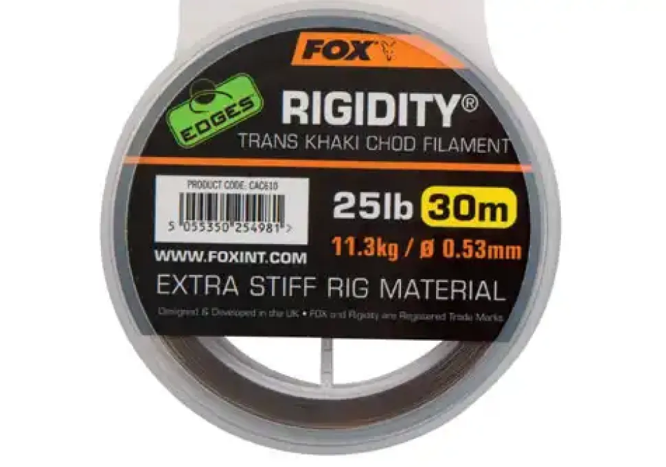 FOX Carp EDGES Rigidity 30m Trans Khaki 0,53mm 25lb