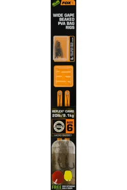 FOX Carp EDGES Wide Gape Beaked PVA Bag Rigs #4