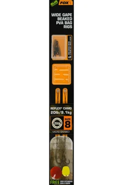 FOX Carp EDGES Wide Gape Beaked PVA Bag Rigs #4