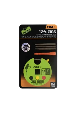 FOX Carp EDGES Zig Rigs #8 12ft