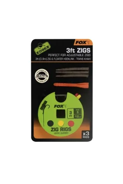 FOX Carp EDGES Zig Rigs #8 12ft