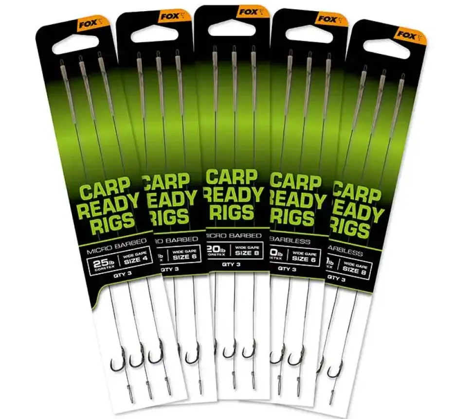 FOX Carp EOS Barbless Ready Rigs Wide Gape #6