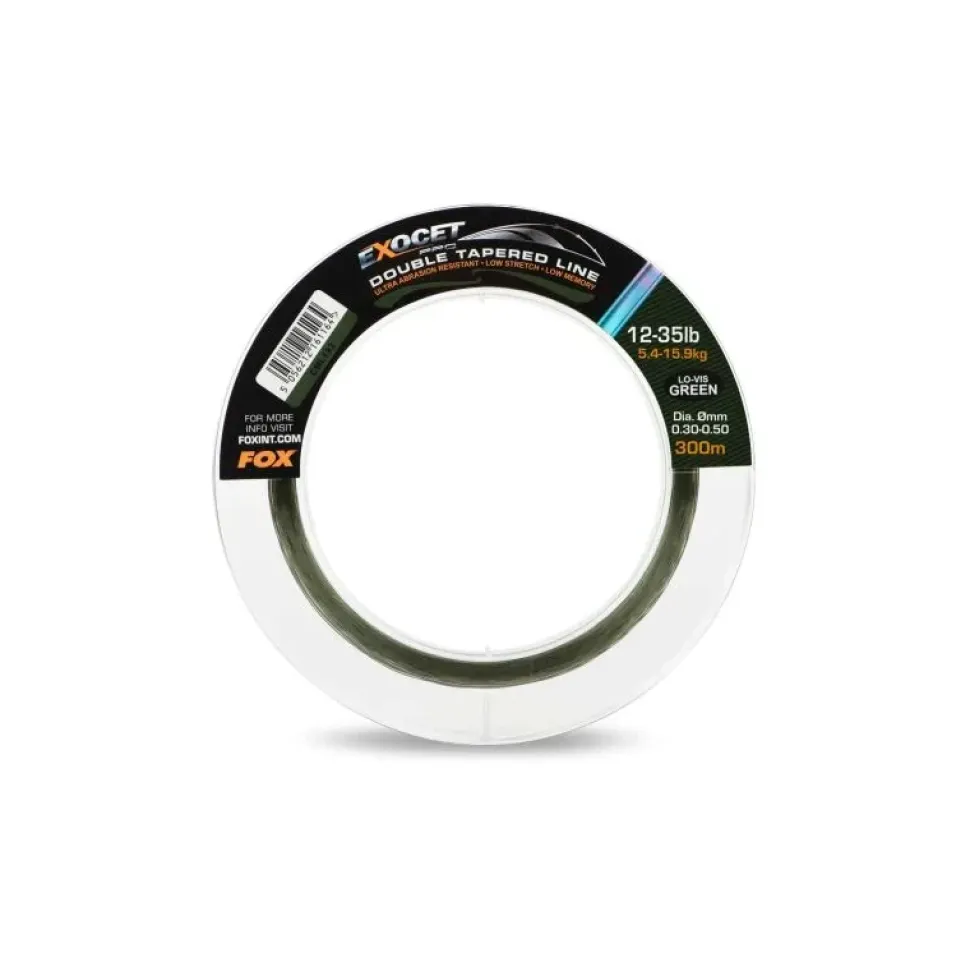 FOX Carp Exocet Pro Double Tapered Mainline 300m Low Vis Green 0,26-0,50mm