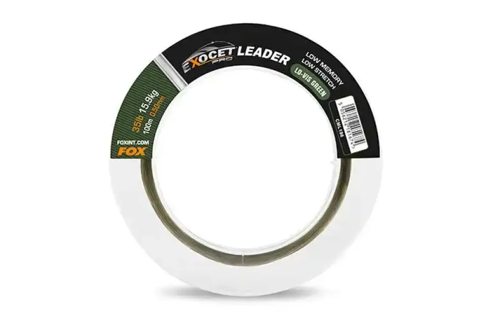 FOX Carp Exocet Pro Leader 100m Low Vis Green 0,50mm
