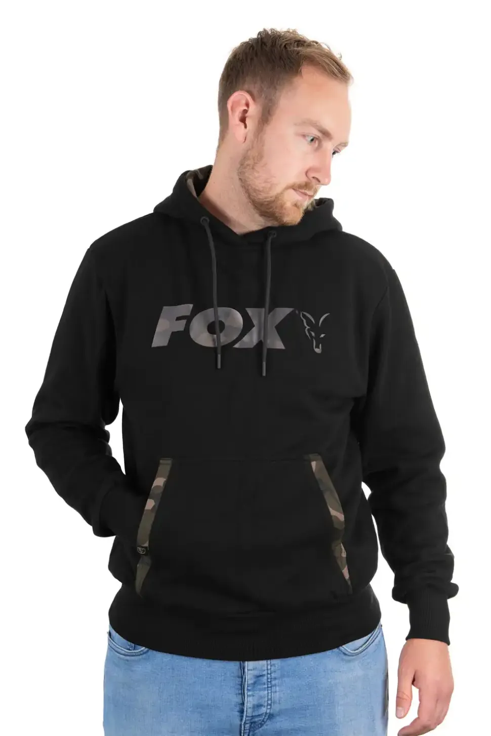 FOX Carp Hoody Black/Camo #S