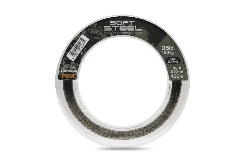 FOX Carp Soft Steel Fleck Camo Leader 100m 0,50mm