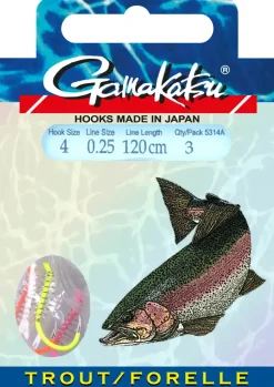 Gamakatsu Booklet Trout Multi Color SPL 120cm #8 0,20mm