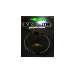 Korda Dark Matter Leader Size 8 Ring Swivel 50cm 40lb Clear