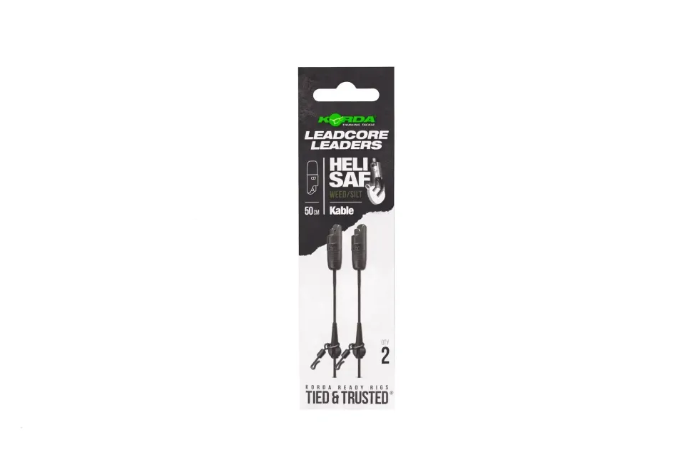 Korda Kable Leadcore Leader Heli Safe 50cm Weed