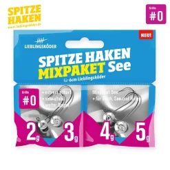Lieblingsköder Jigköpfe Spitze Haken Mixpaket See #1