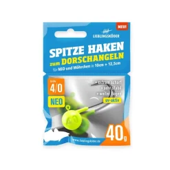 Lieblingsköder Jigköpfe Spitze Haken #4/0 Neo 20g
