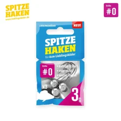 Lieblingsköder Jigköpfe Spitze Haken #0 1g