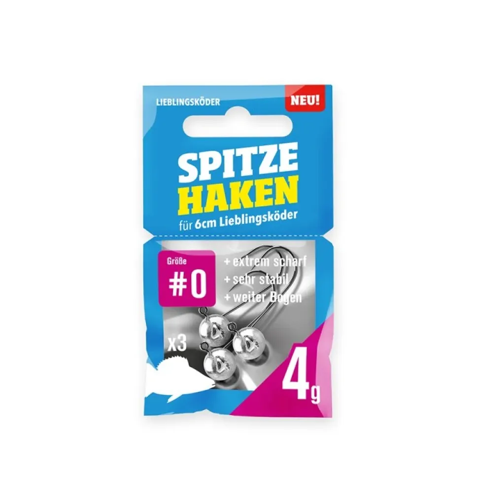 Lieblingsköder Jigköpfe Spitze Haken #0 1g