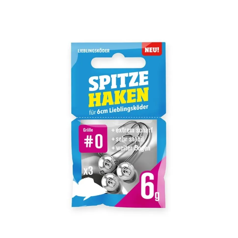 Lieblingsköder Jigköpfe Spitze Haken #0 1g