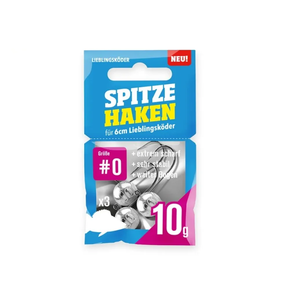 Lieblingsköder Jigköpfe Spitze Haken #0 1g