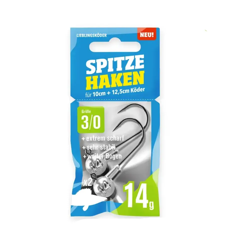 Lieblingsköder Jigköpfe Spitze Haken #3/0 14g