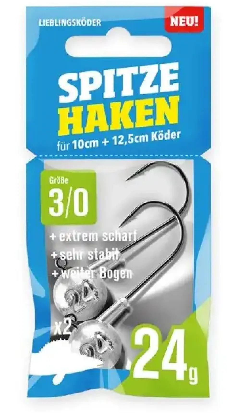 Lieblingsköder Jigköpfe Spitze Haken #3/0 14g