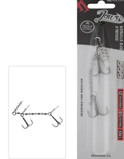 Mikado Jaws Dbl. Evo Stinger 25kg Drilling #1/0