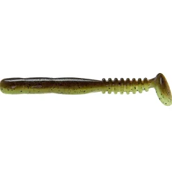 Reins FAT Rockvibe Shad 4" Green Pumpkin Chartreuse