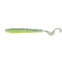 Reins G-Tail Saturn 4" Chartreuse Silver Glitter