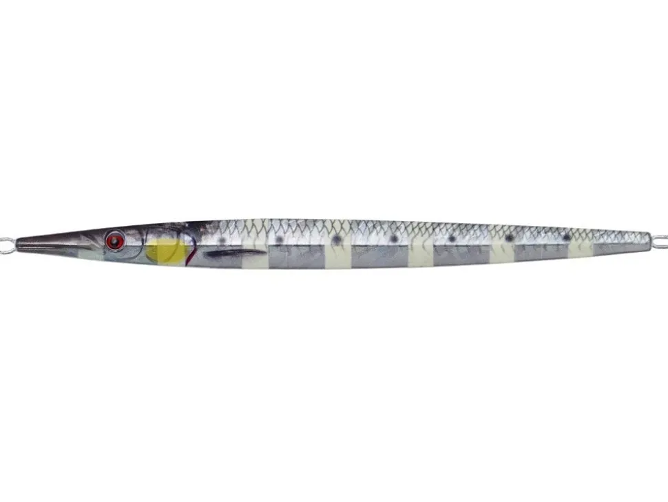 Savage Gear 3D Needle Jig 19cm 80g Glow Zebra PHP