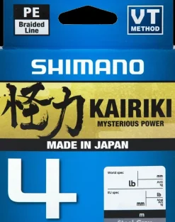 Shimano Kairiki 4 300m Steel Gray 0,10mm 6,8kg