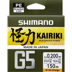 Shimano Kairiki G5 150m Hi Vis Orange 0,13mm 4,1kg
