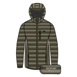 Sonik Packaway Insulator Jacket #M Green