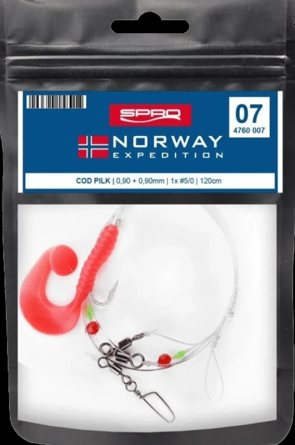 Spro Norway Expedition Rig 7 Cod Pilk Gr.5/0 120cm 0,9mm 1 1,2m