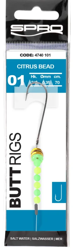Spro Salt Butt 1 Haken 70cm Citrus Bead