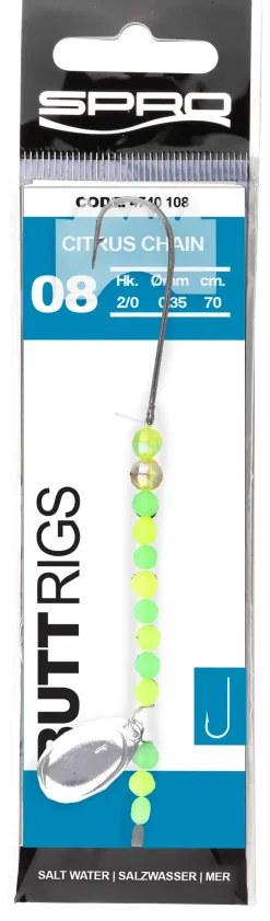 Spro Salt Butt 1 Haken 70cm Citrus Bead