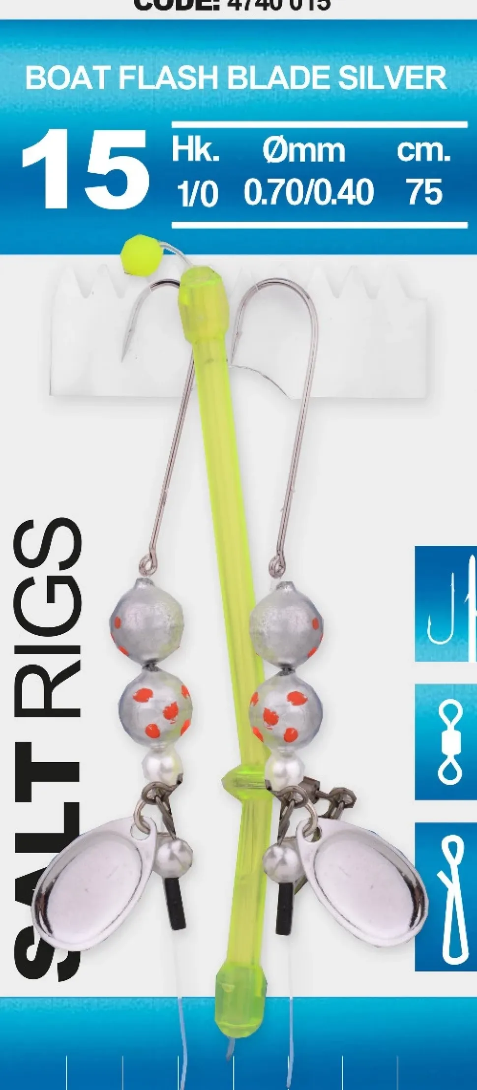 Spro Salt Rig 15 2 75cm Silber